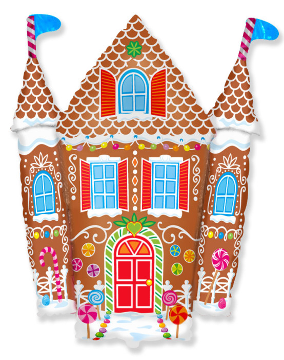 Шар Мини-фигура Пряничный домик / Candy castle (в упаковке)