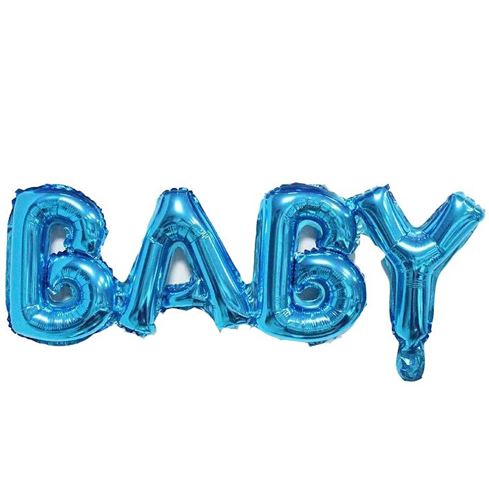Шар Фигура, Надпись "Baby", Синий