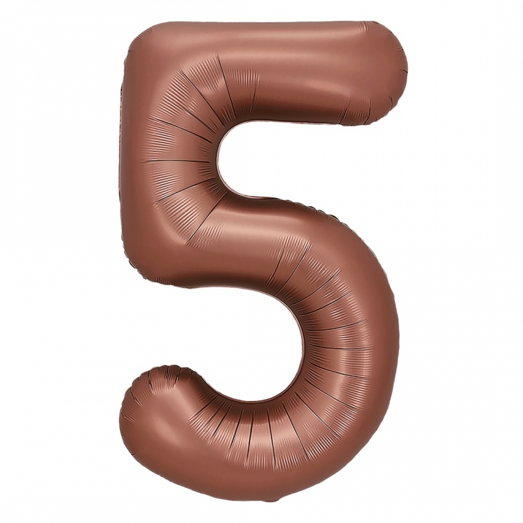 Шар Цифра "5" Шоколадный (в упаковке) 