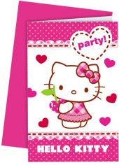 Приглашения Хэллоу - Китти / Hello Kitty Hearts