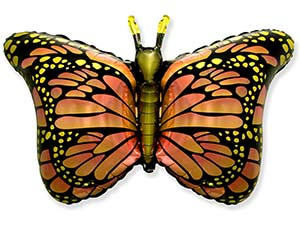 Шар Фигура, Бабочка крылья Оранжевые (в упаковке)