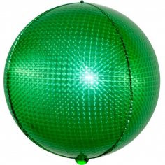Шар Сфера 3D, Стерео, Зеленый, Голография (в упаковке)