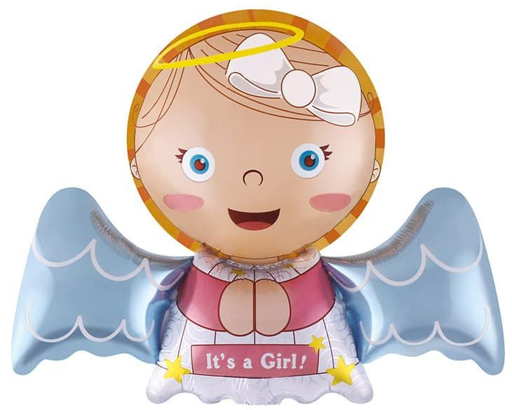 Шар Мини-фигура, Новорожденный ангел (девочка)